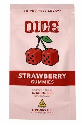 Fresh Dice Strawberry (H) Gummies 10mg 5pk