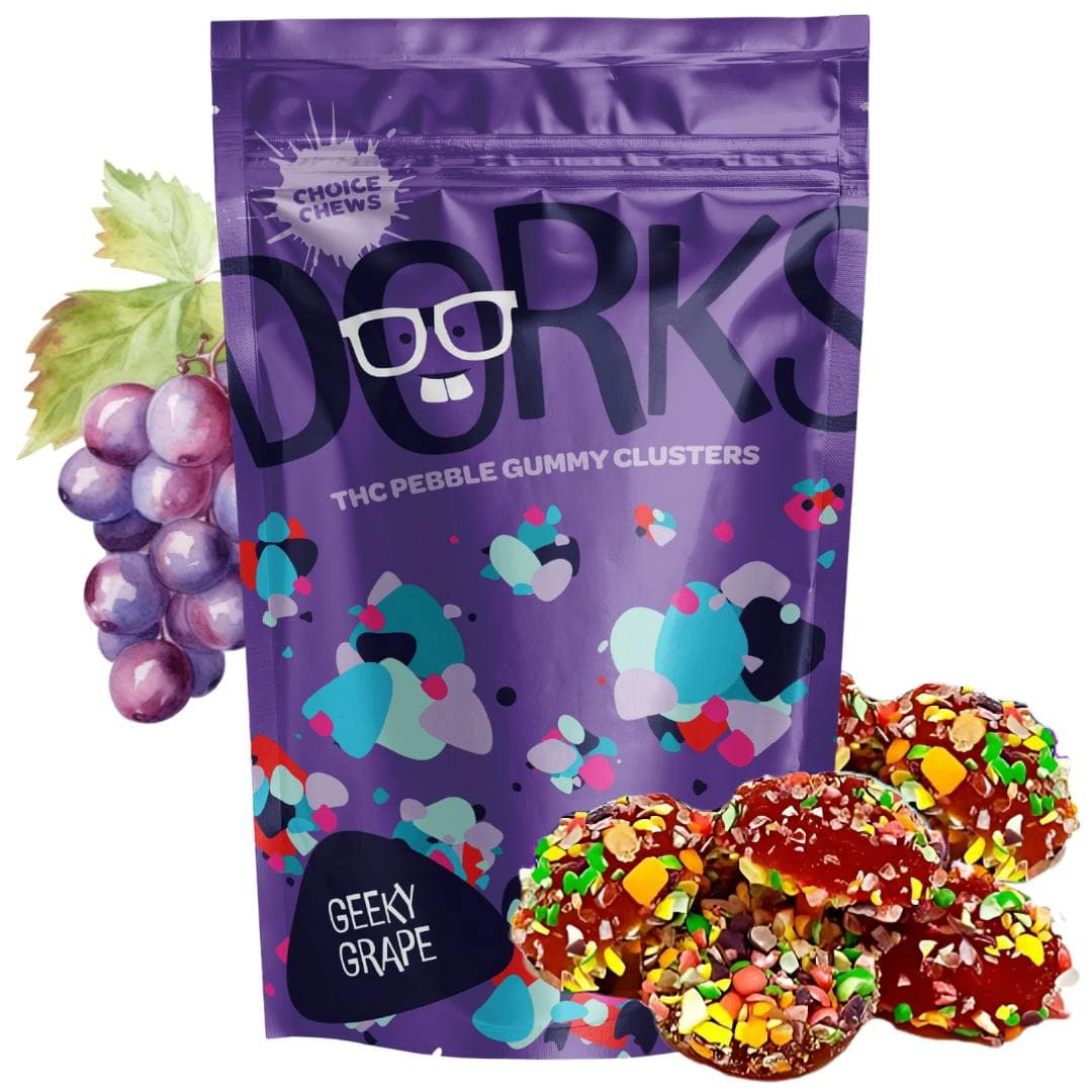 Choice Chews Geeky Grape | Dorks | 100mg (Indica)