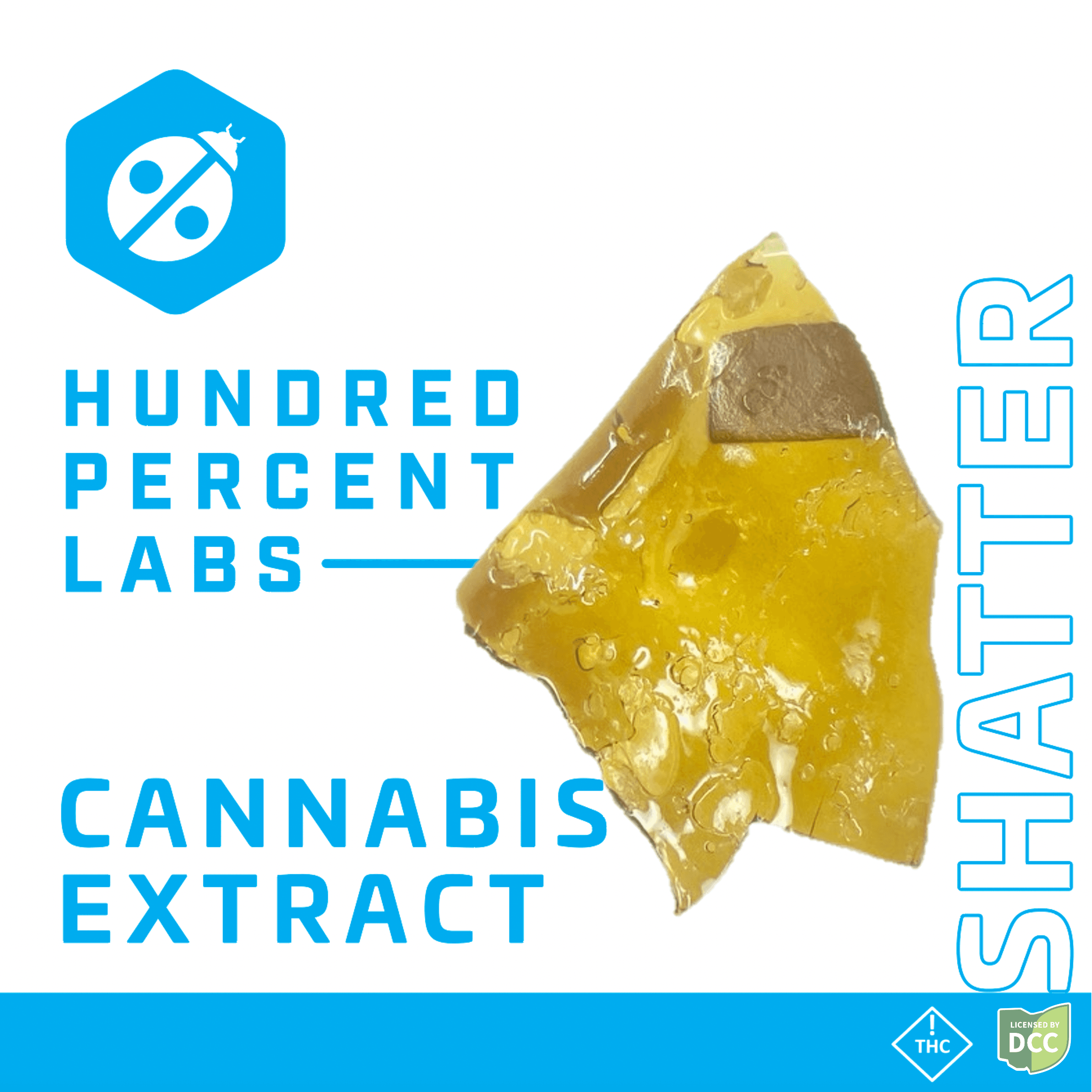 Hundred Percent Labs HUNDRED PERCENT LABS ALIEN OG SHATTER INDICA