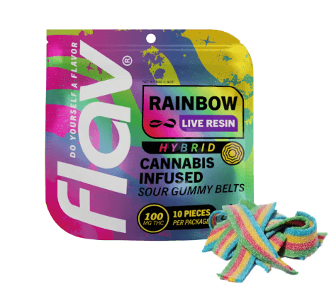 FLAV Rainbow Belts - Live Resin - 100mg - Hybrid