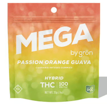 Grön Grön - Passion Orange Guava Mega Gummies (H) 2pk - 100mg