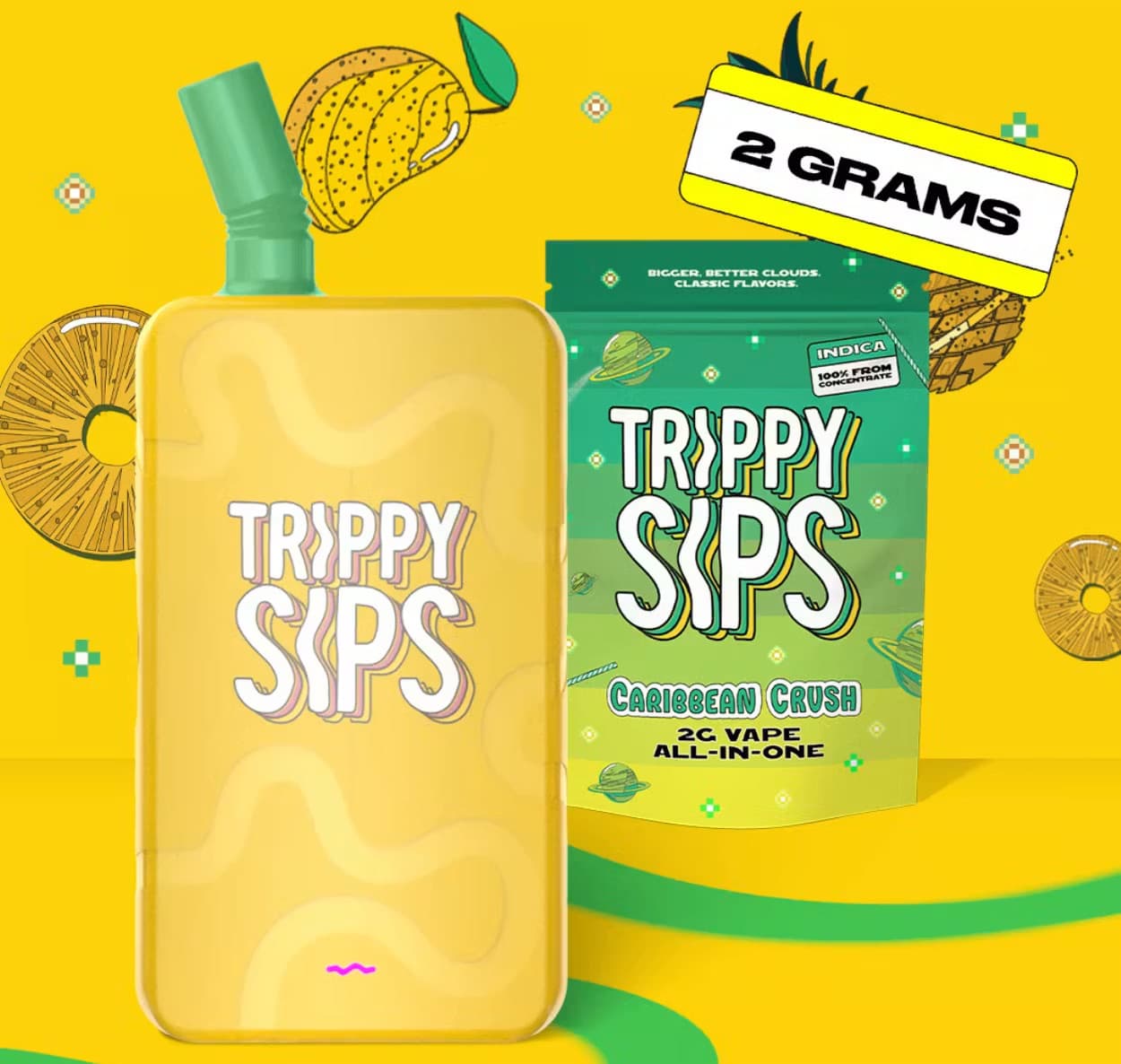 Trippy Sips Disposable | Caribbean Crush | 2g