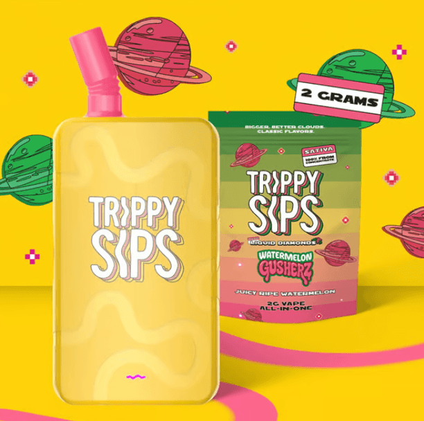 Trippy Sips Liquid Diamonds Disposable | Watermelon Gusherz | 2g