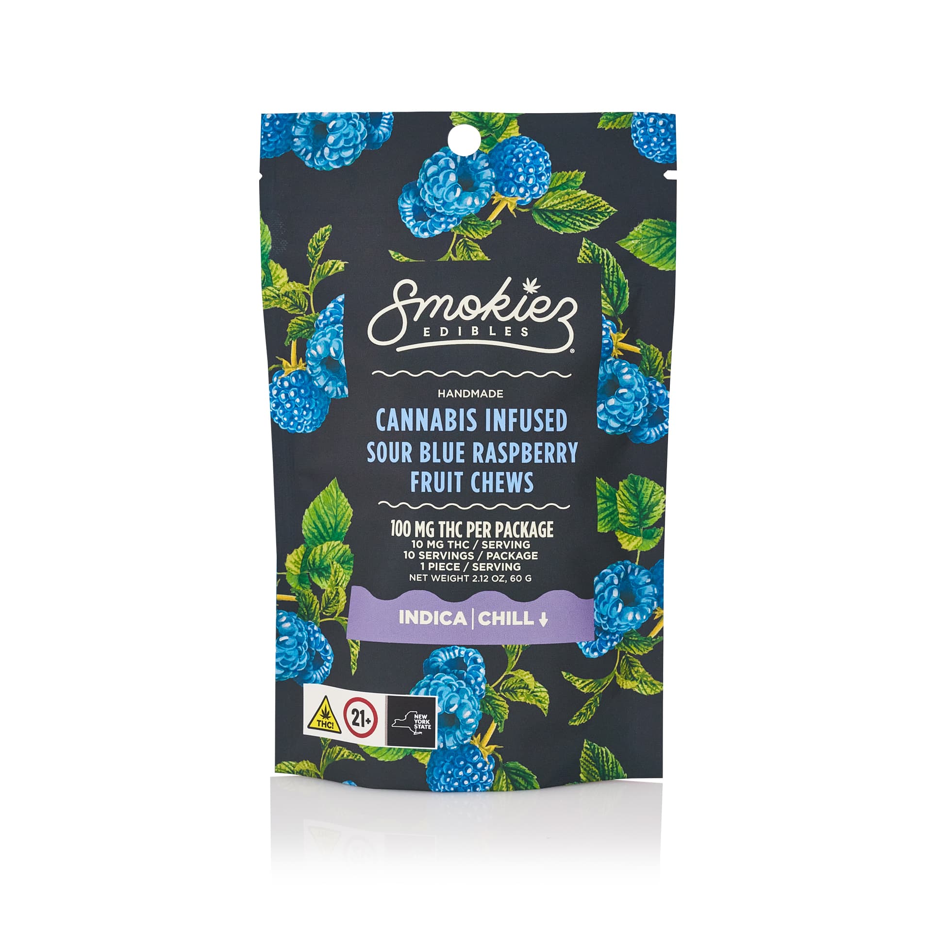 SMOKIEZ EDIBLES Smokiez Sour Blue Raspberry 10pk 10mg Gummies