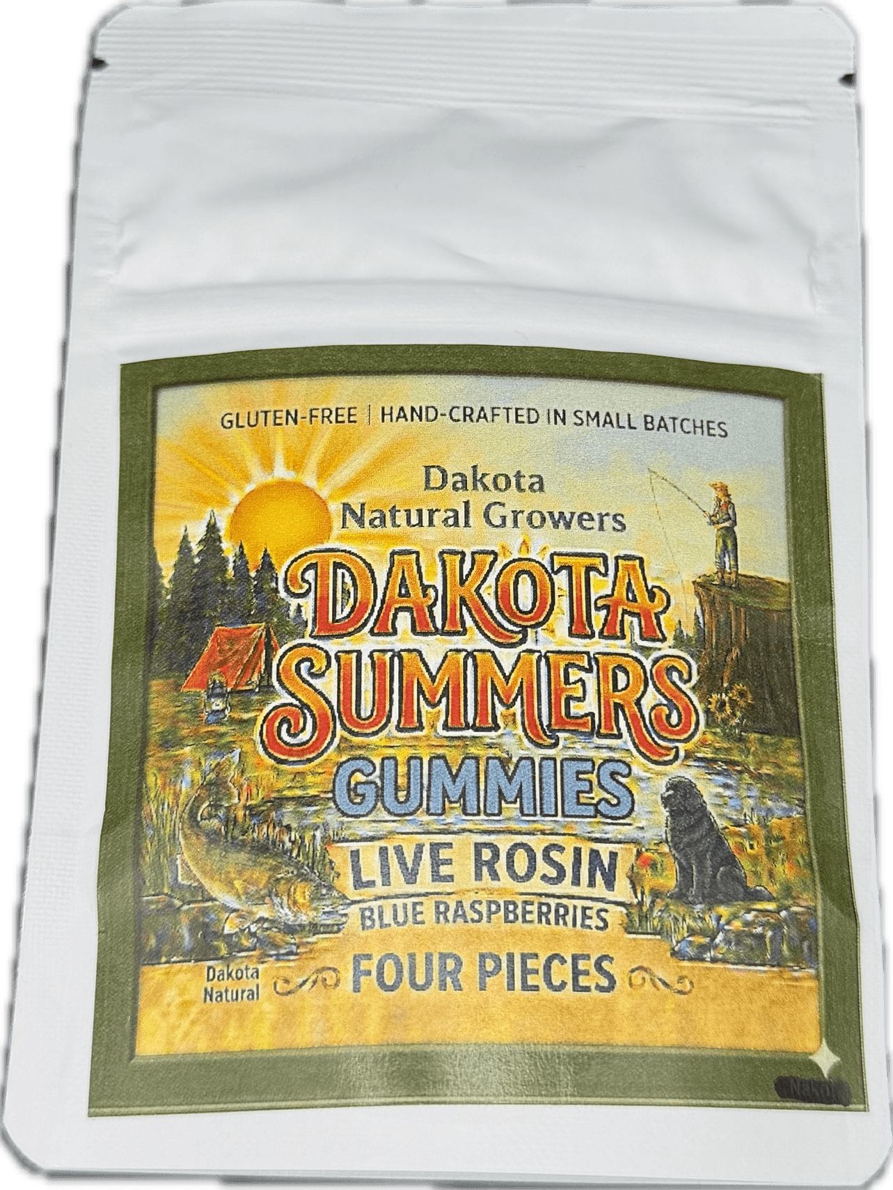 DNG BLUE RASPBERRY - 4pk 100mg Live Rosin Gummies