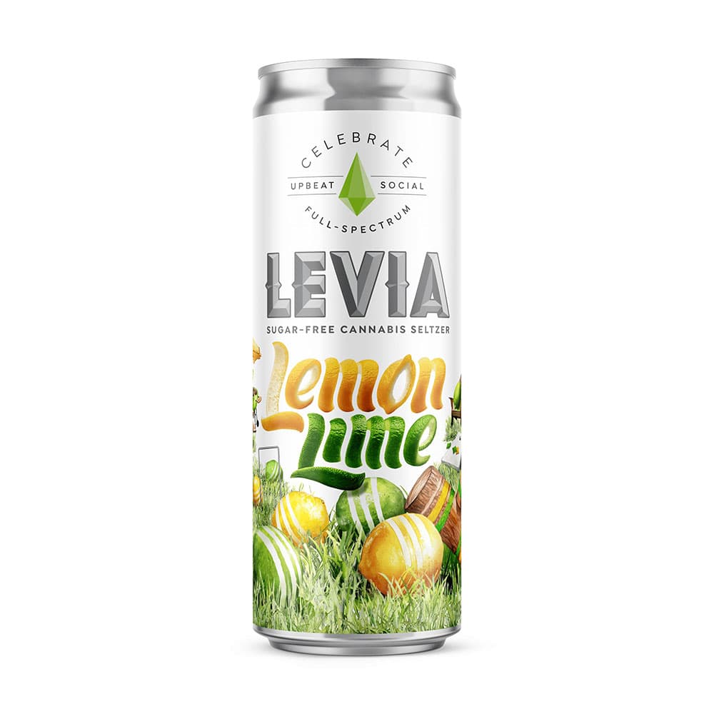 LEVIA LEMON LIME CELEBRATE Sugar-Free Cannabis Seltzer