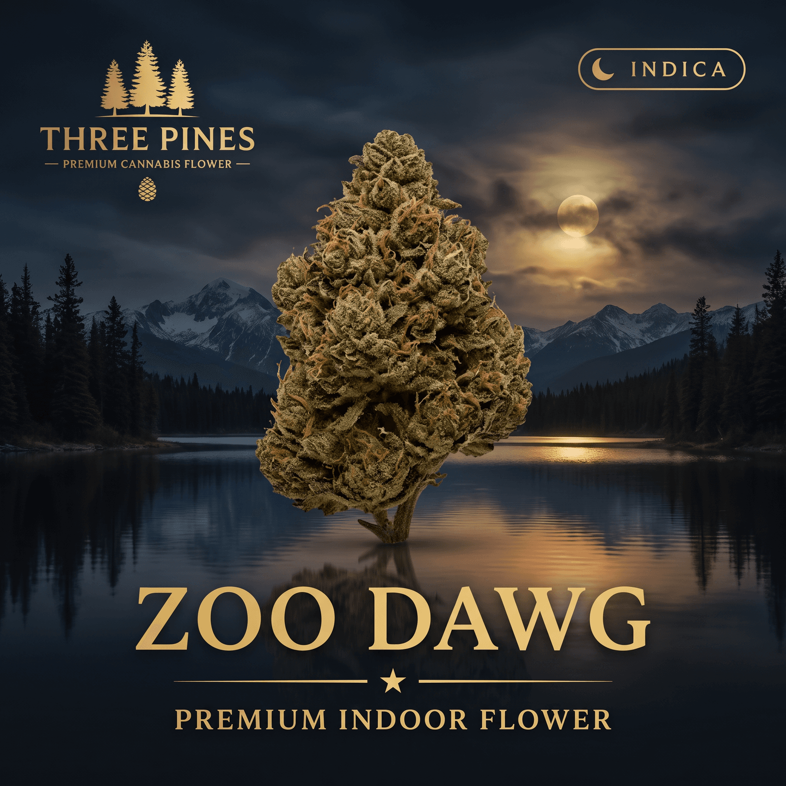Three Pines 1oz Three Pines Top Shelf - Zoo Dawg (I/H) (28 Gram) Pre-Pack