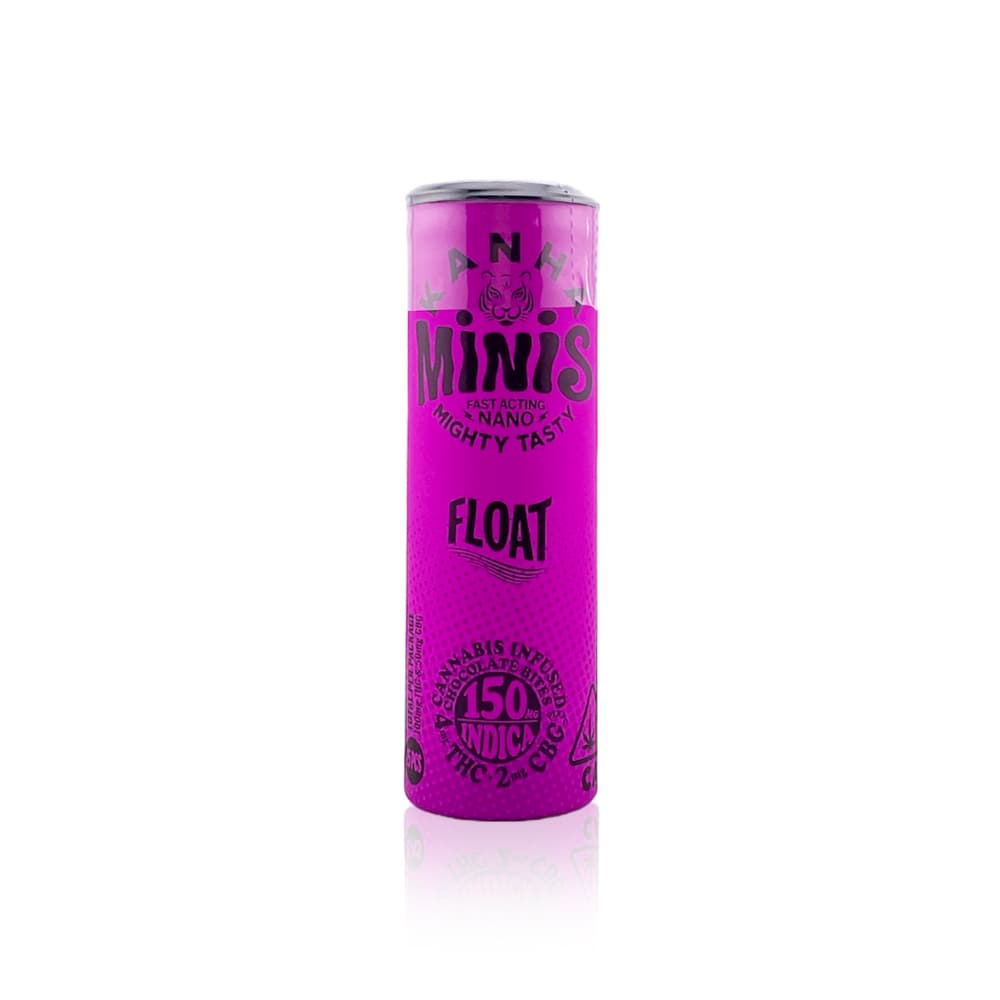 KANHA INDICA FLOAT 2:1 THC:CBG 150MG 25 PACK NANO CHOCOLATE MINIS
