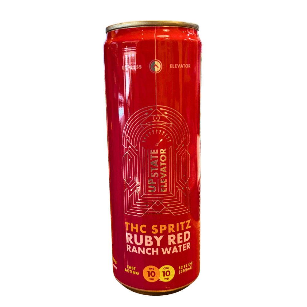 Upstate Elevator 10mg Can | Ruby Red THC Ranch Water | Upstate Elevator Operators