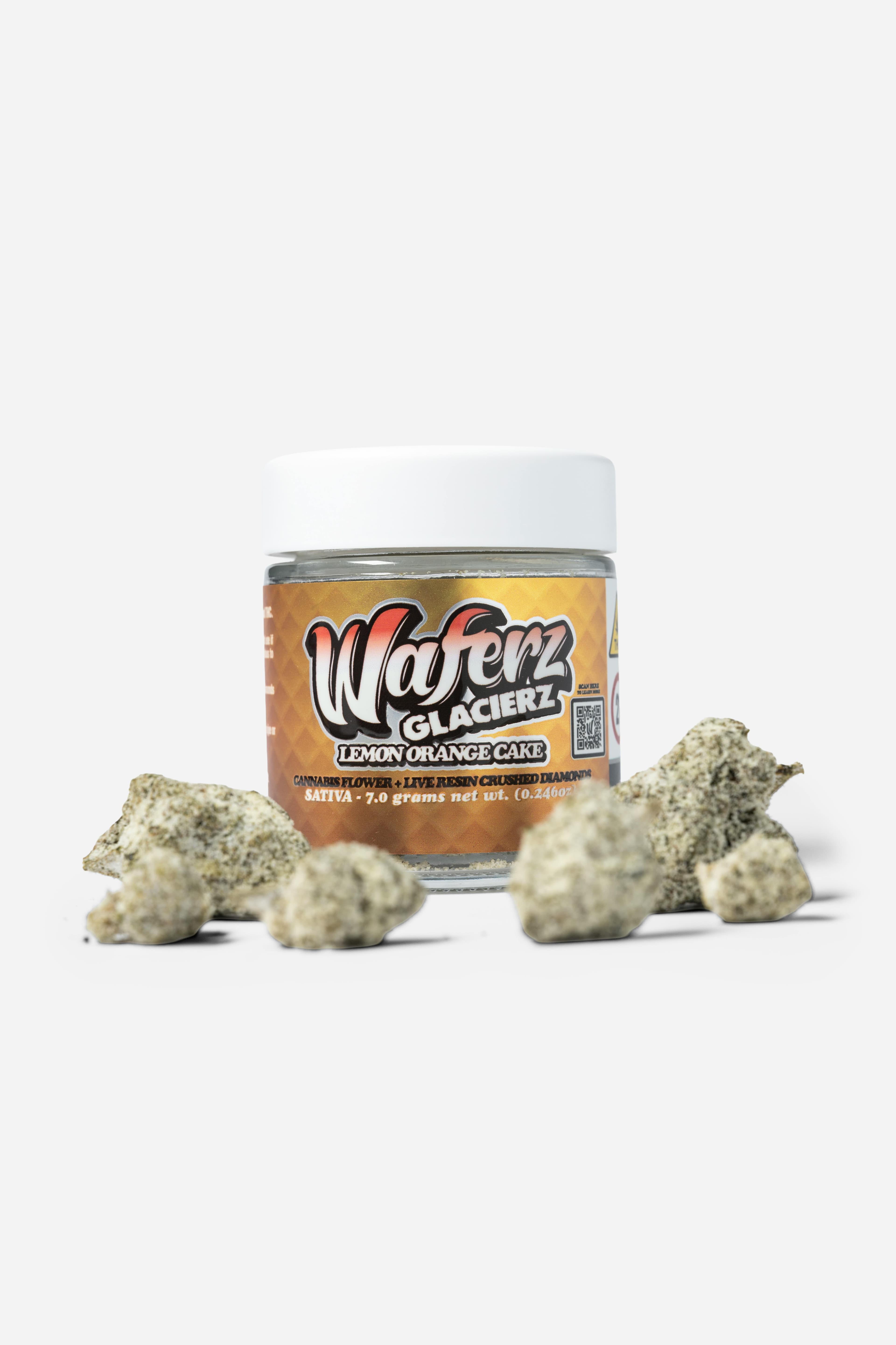 WAFERZ Lemon Orange Cake | Glacierz | Infused Flower | 7g