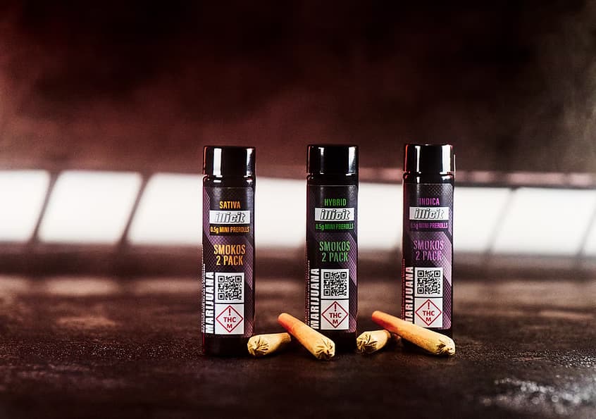 ILLICIT Pre-Roll Pack | Lemon Tree Punch | Smokos | 0.5g | 2pk