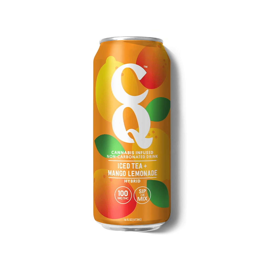 CQ CQ - ICE TEA + MANGO - 16OZ DRINK - 100MG