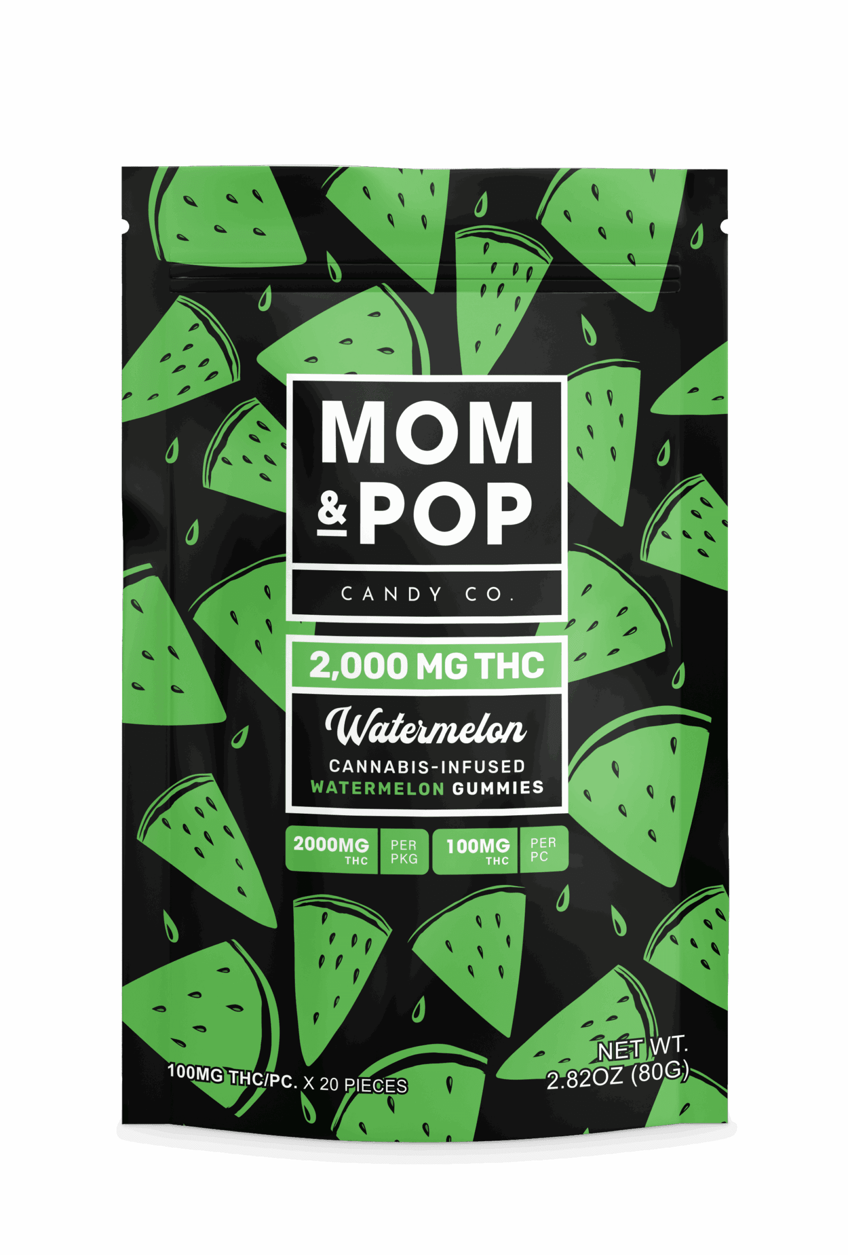 MOM & POP Mom & Pop Gummies 2000 MG Watermelon