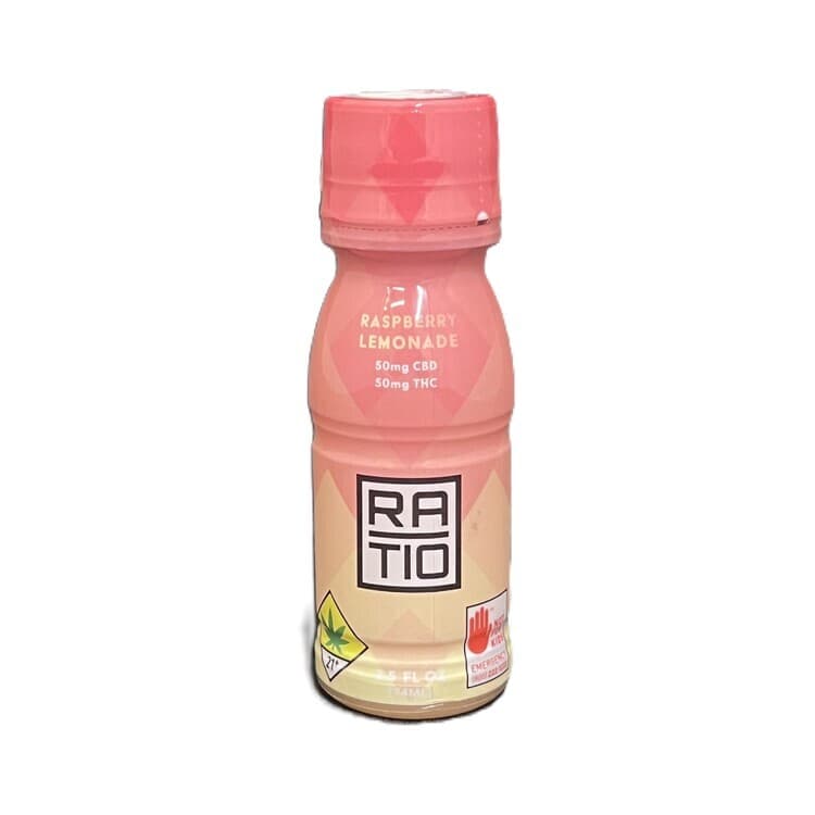Ratio Ratio Beverage CBD Raspberry Lemonade 1:1 100mg 2.5oz