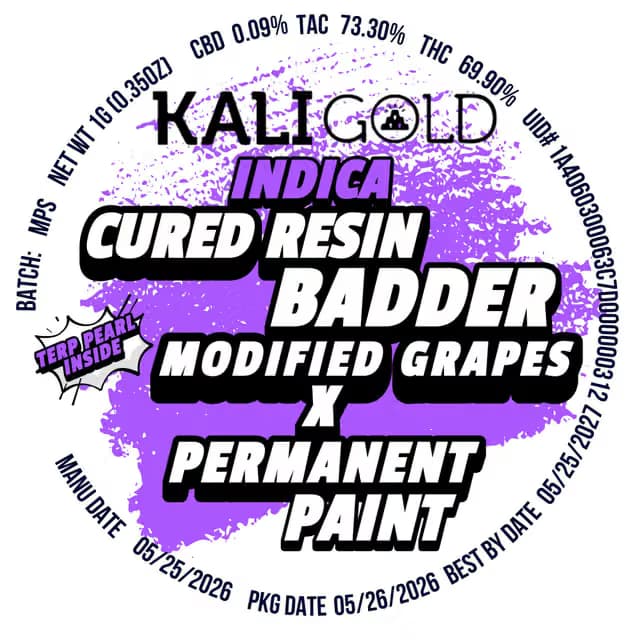 Kaligold extracts Modified Grapes x Permanent Paint | 1g Badder