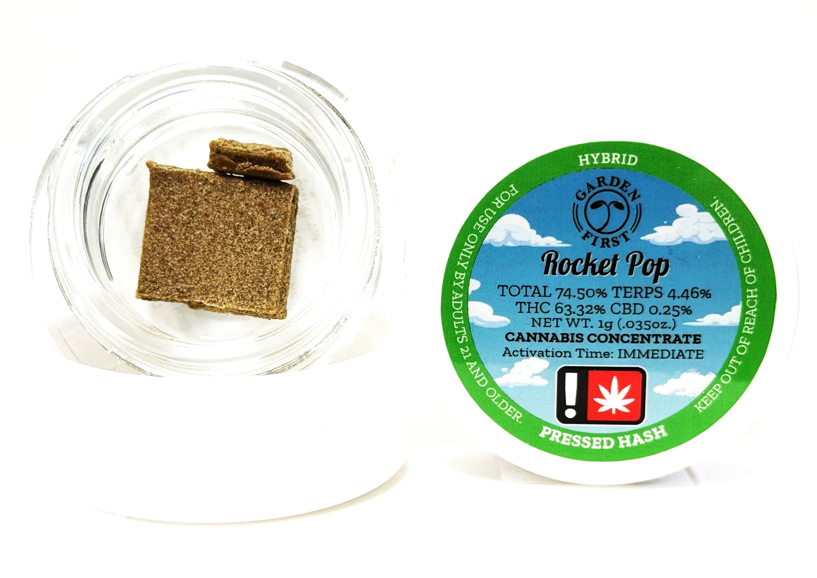 Garden First Cannabis H Pressed Bubble Hash | - Rocket Pop