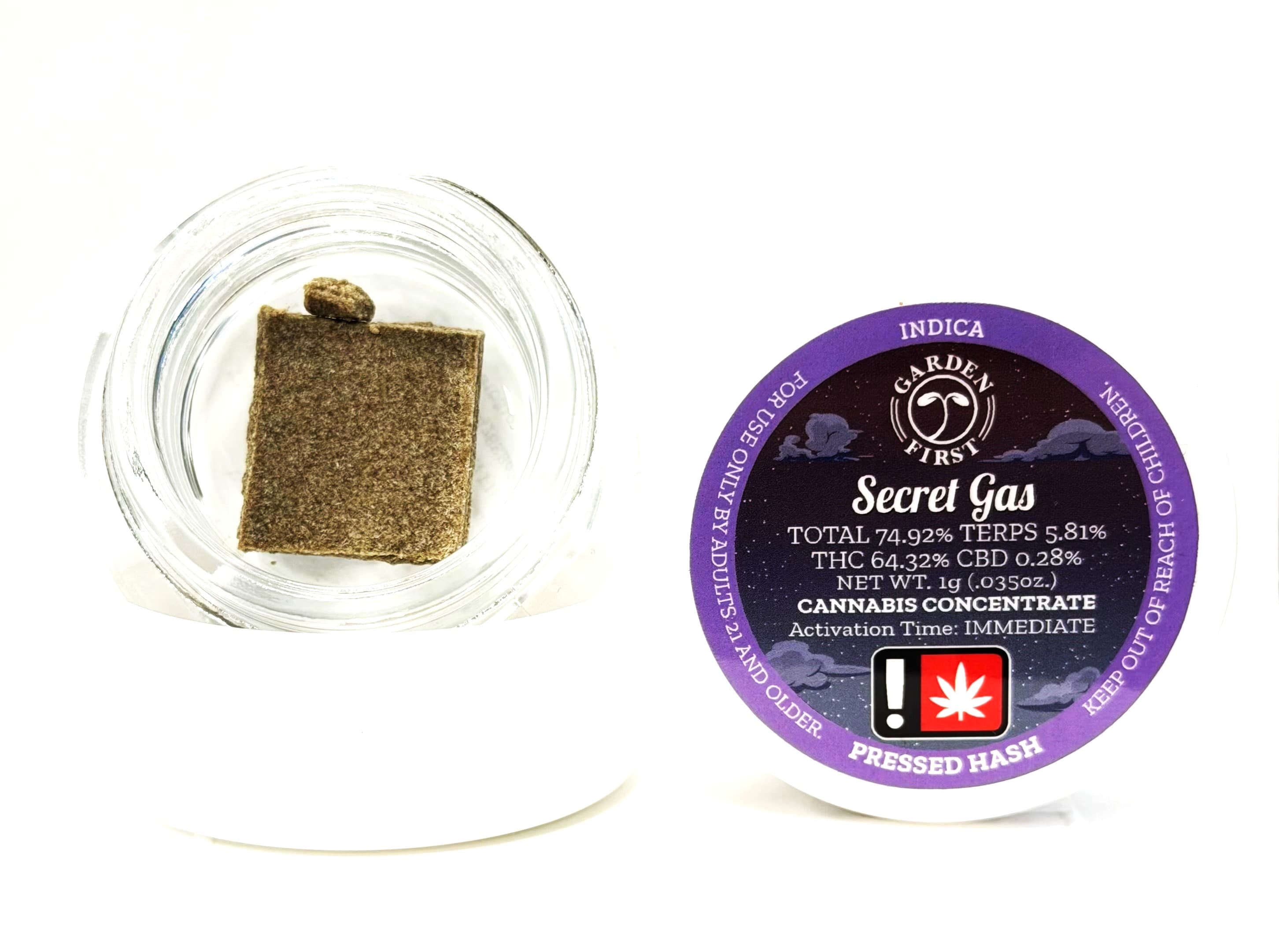 Garden First Bubble Hash (I) | Secret Gas