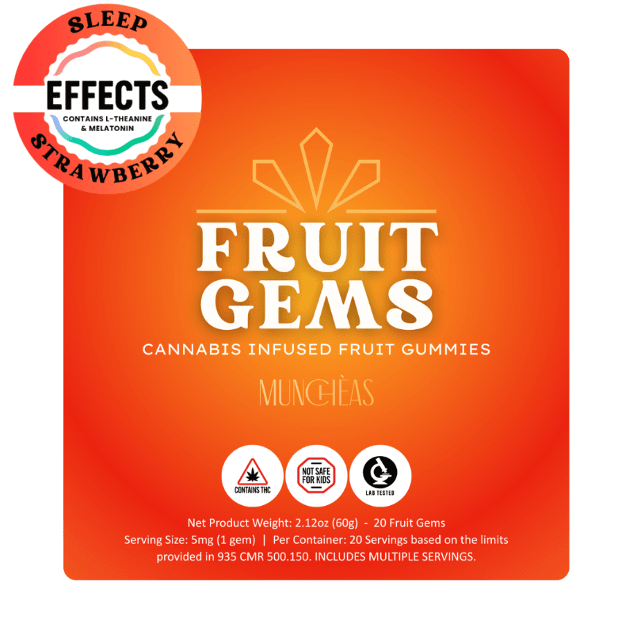 Munchèas Strawberry Fruit Gems | Sleep | 100mg