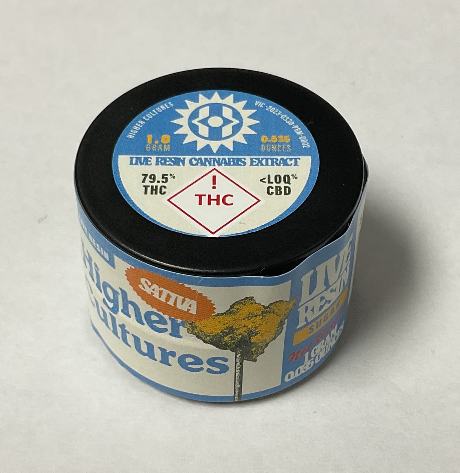 Higher Cultures Black Jet Fuel - LIVE Sugar Wax 1g (S)