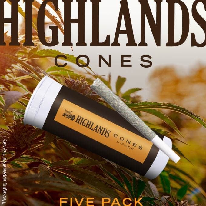 Highlands Slapz | 1g | 5pk Preroll