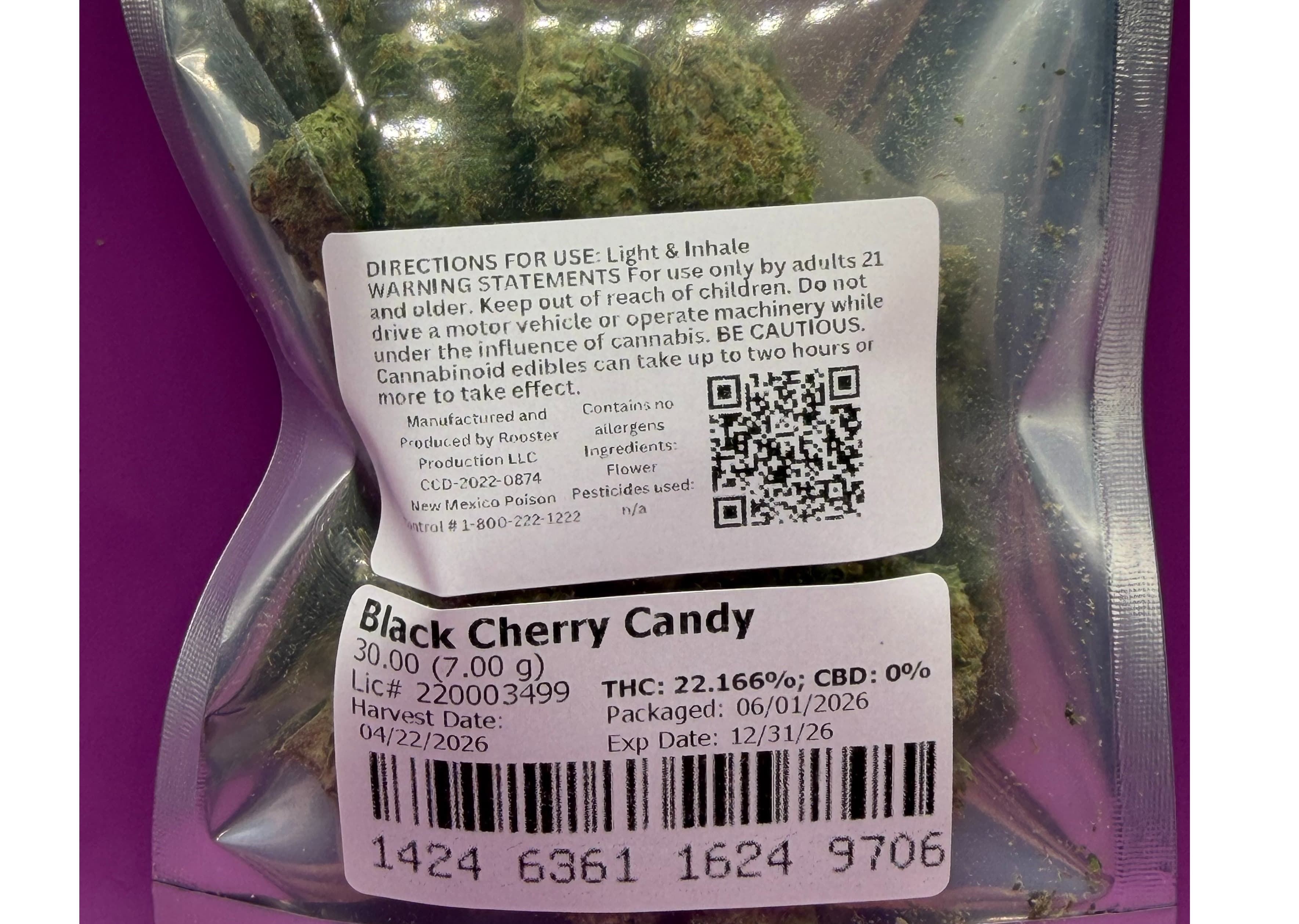 Rooster Production Black Cherry Candy