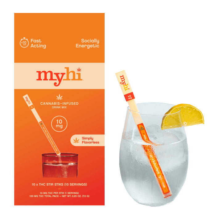 MYHI THC Stir Sticks - Simply Flavorless - 100mg