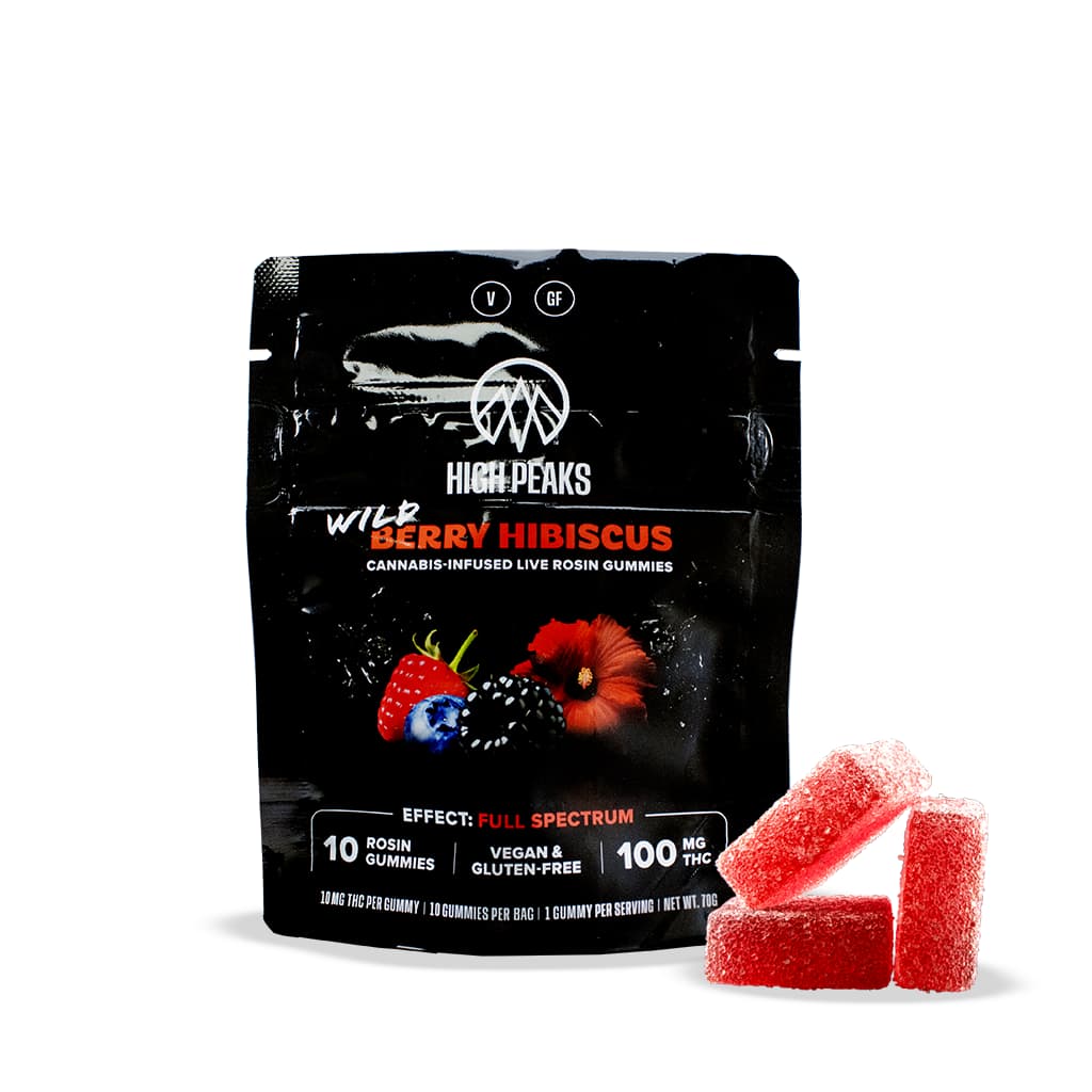 High Peaks Wild Berry Hibiscus - Gummies 10pk - 100mg