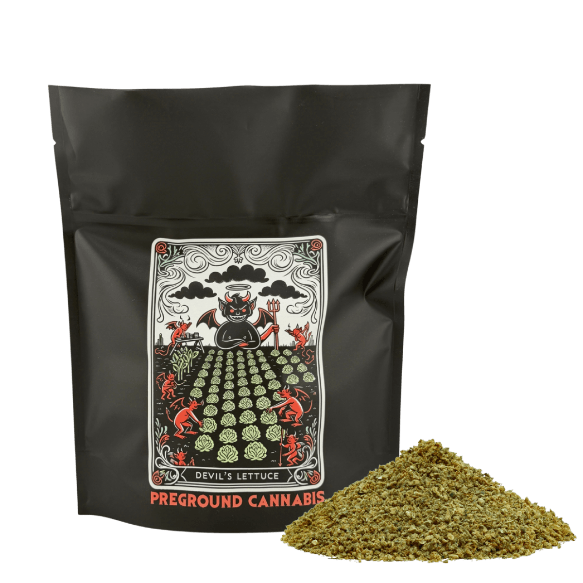 Devils Lettuce 14g Pre-Ground Flower - Jet Puft