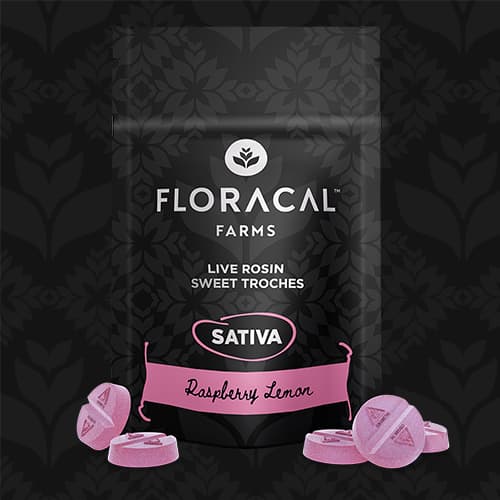 FloraCal Farms Live Rosin Raspberry Lemon Sweet Troches