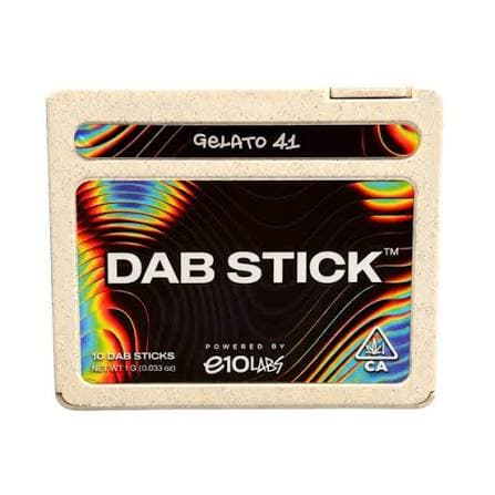 E10 Labs 10pk Dab Stick Gelato 41 - E10 Labs