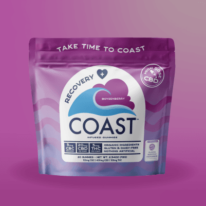 COAST Cannabis Co. Boysenberry 1:4:1 (CBC:CBD:THC) Soft Lozenges | 20 Pack (100mg)