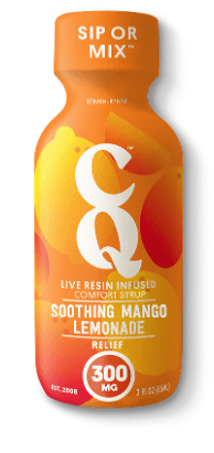 CQ Soothing Mango Lemonade | 2:1 THC:CBD Live Resin Syrup | 200mg