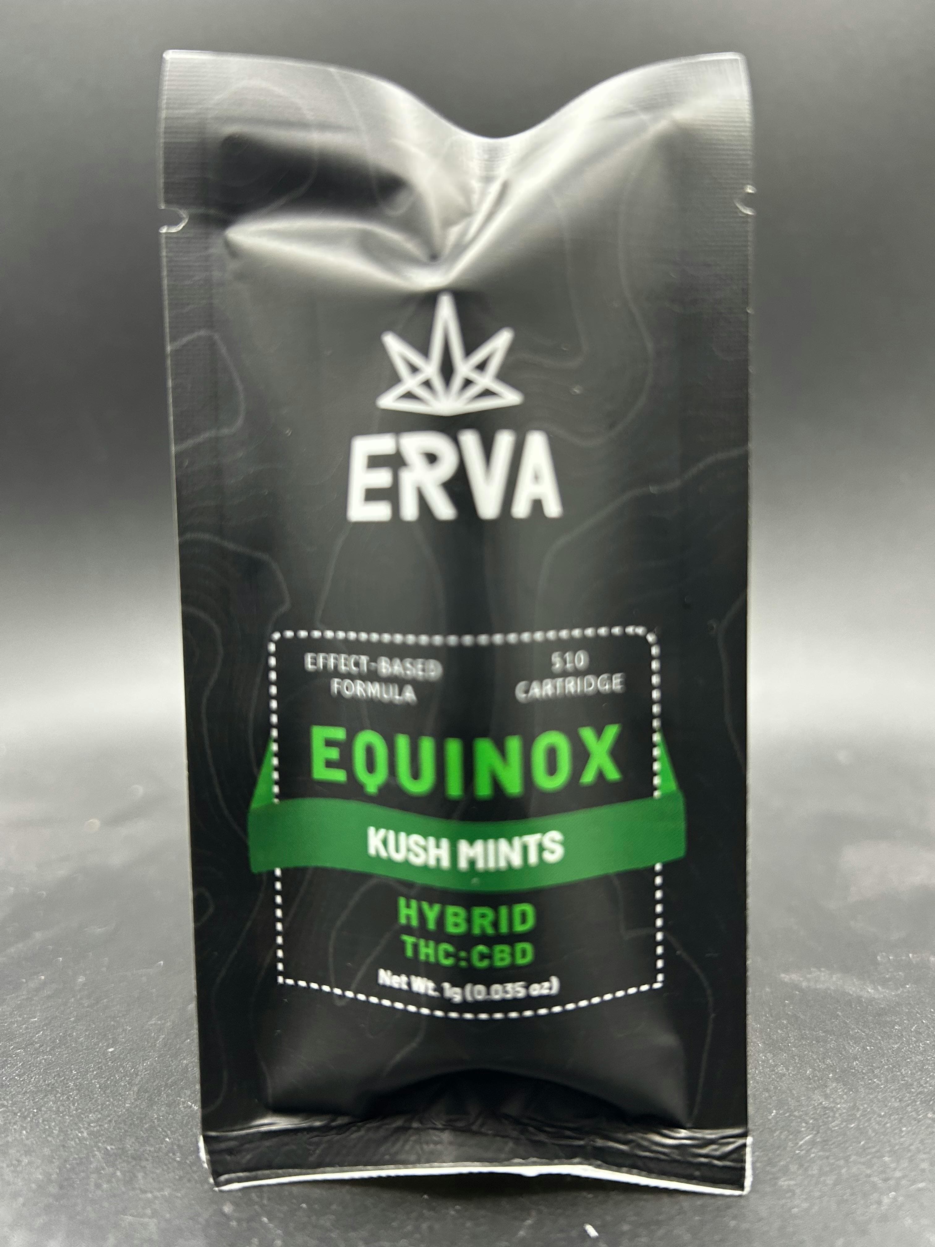 Erva Equinox Vape | Kush Mints | 1.0g 510 Vape Cart