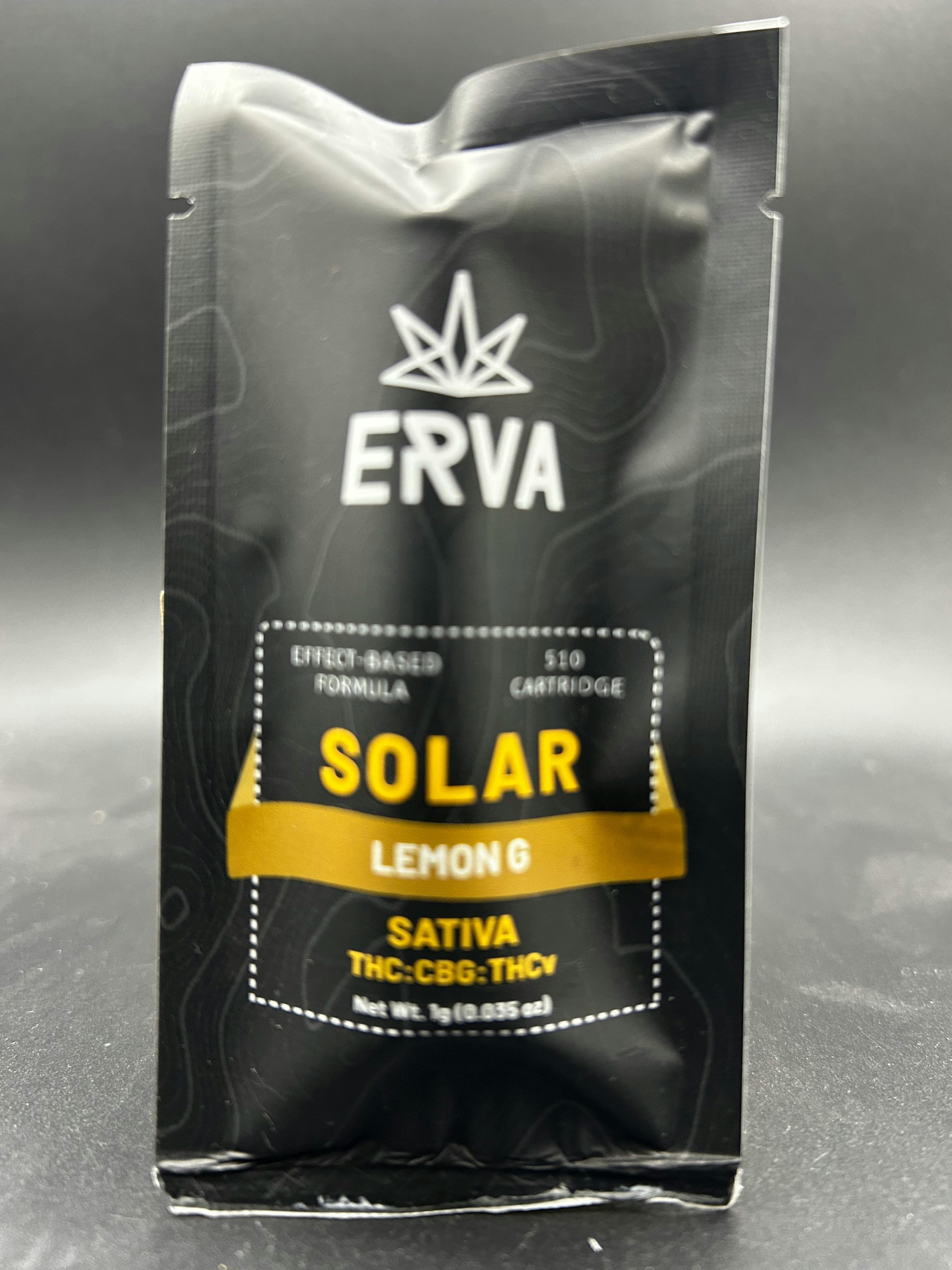 Erva Solar Vape | Lemon G | 1.0g 510 Vape Cart