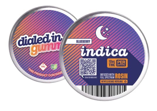 Dialed In Gummies Dialed In Blueberry (I) Rosin Gummies 10mg 10pk