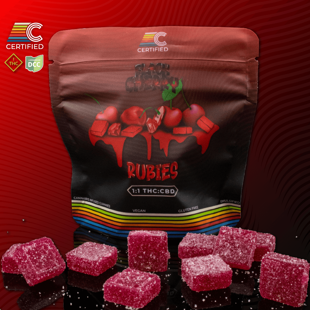 CERTIFIED Black Cherry | 1:1 CBD:THC | 20 x 5mg