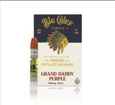 Big Chief Extracts VAPE (DISTILLATE) - - INDICA - GRANDADDY PURPLE