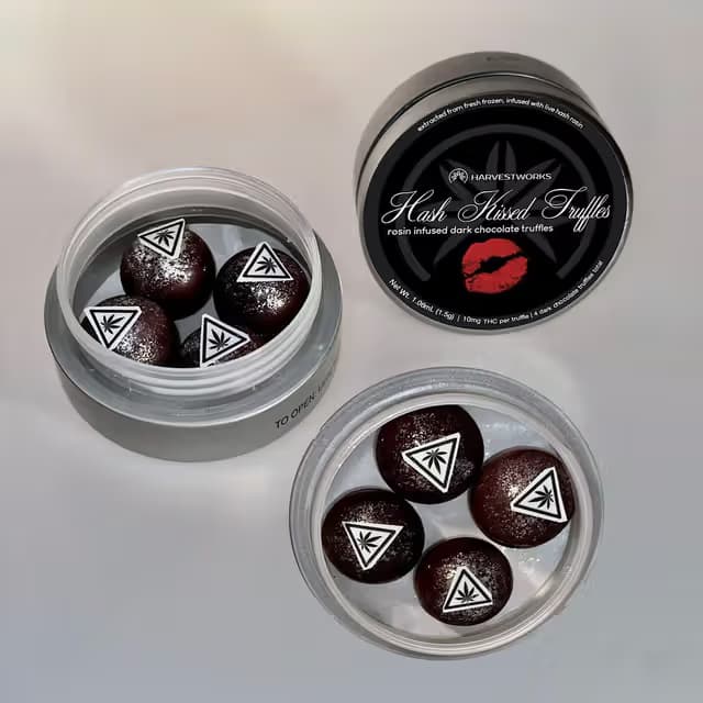 HarvestWorks Hash Kissed Truffles 4pc - 40mg
