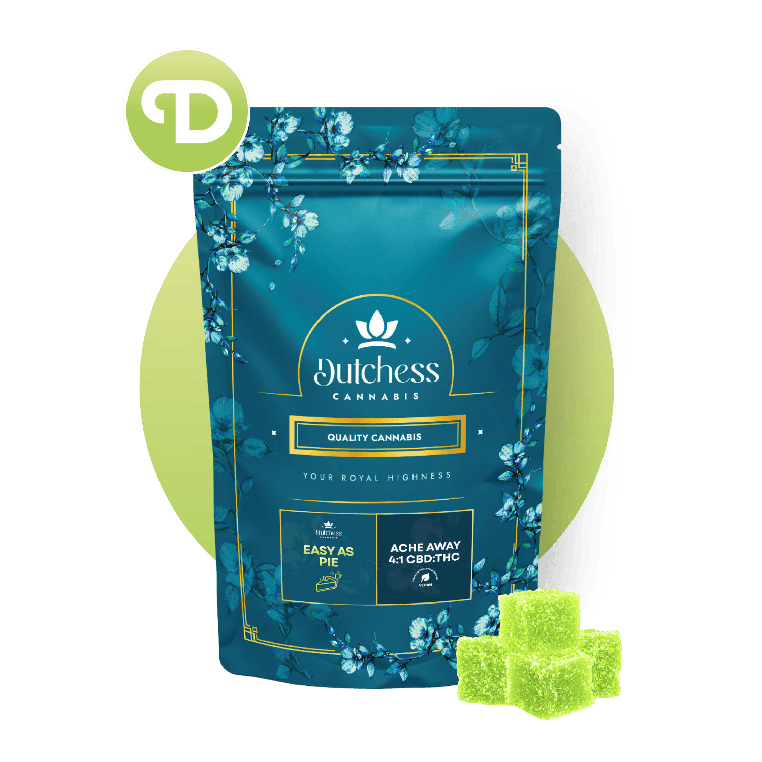 Daily Dose Easy As Pie Key Lime 4:1 CBD:THC Gummies - 20 Pack