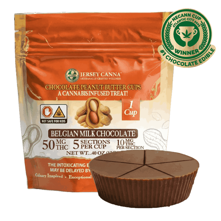 Jersey Canna INCLUSION GOURMET | CHOCOLATE PEANUT BUTTER CUP | 50MG/1CUP