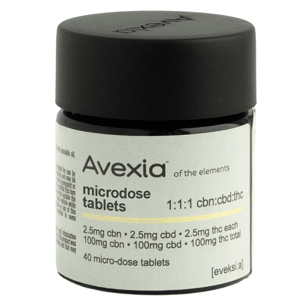 Avexia (40x 1:1:1 CBN:CBD:THC) Microdose Tablets
