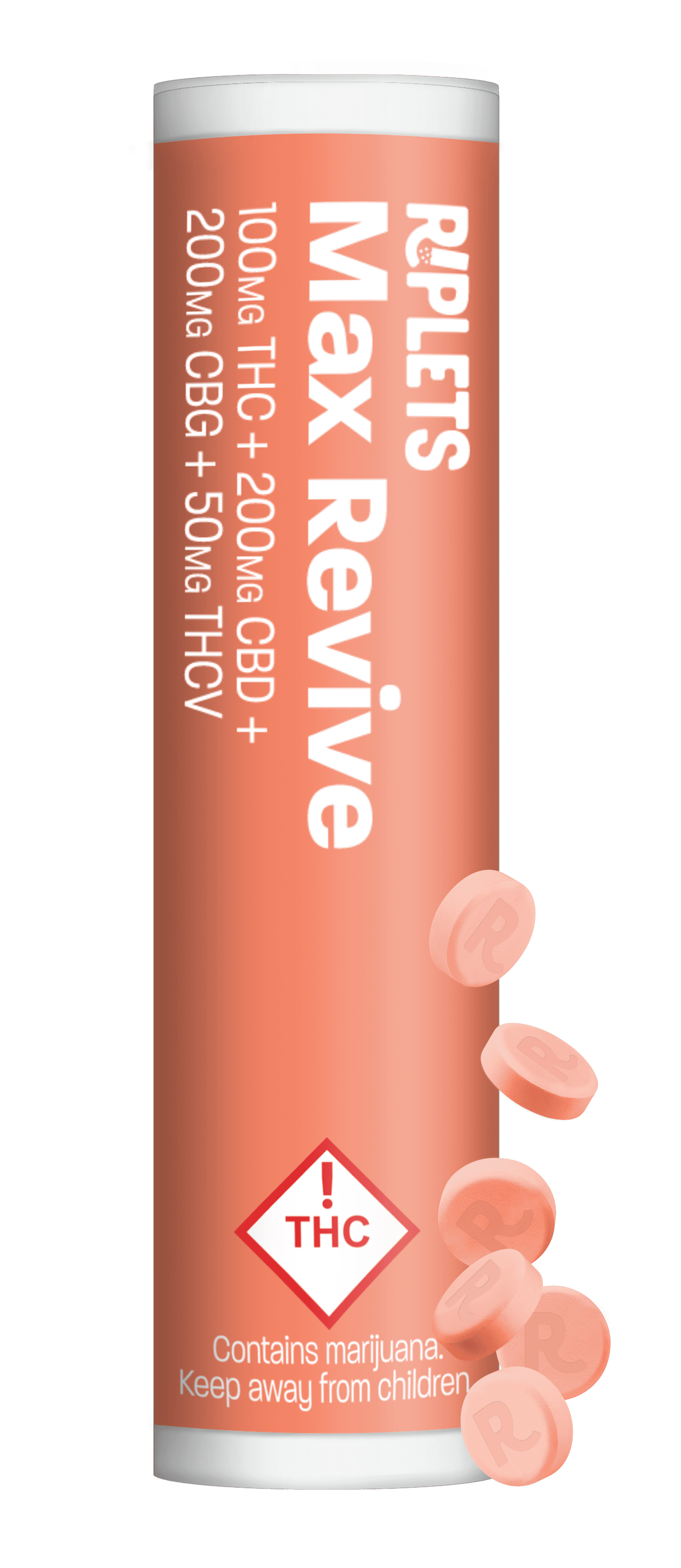 Riplets Max Revive (H) - (2:4:4:1 THC:CBD:CBG:THCv) 100mg Tablets - Riplets