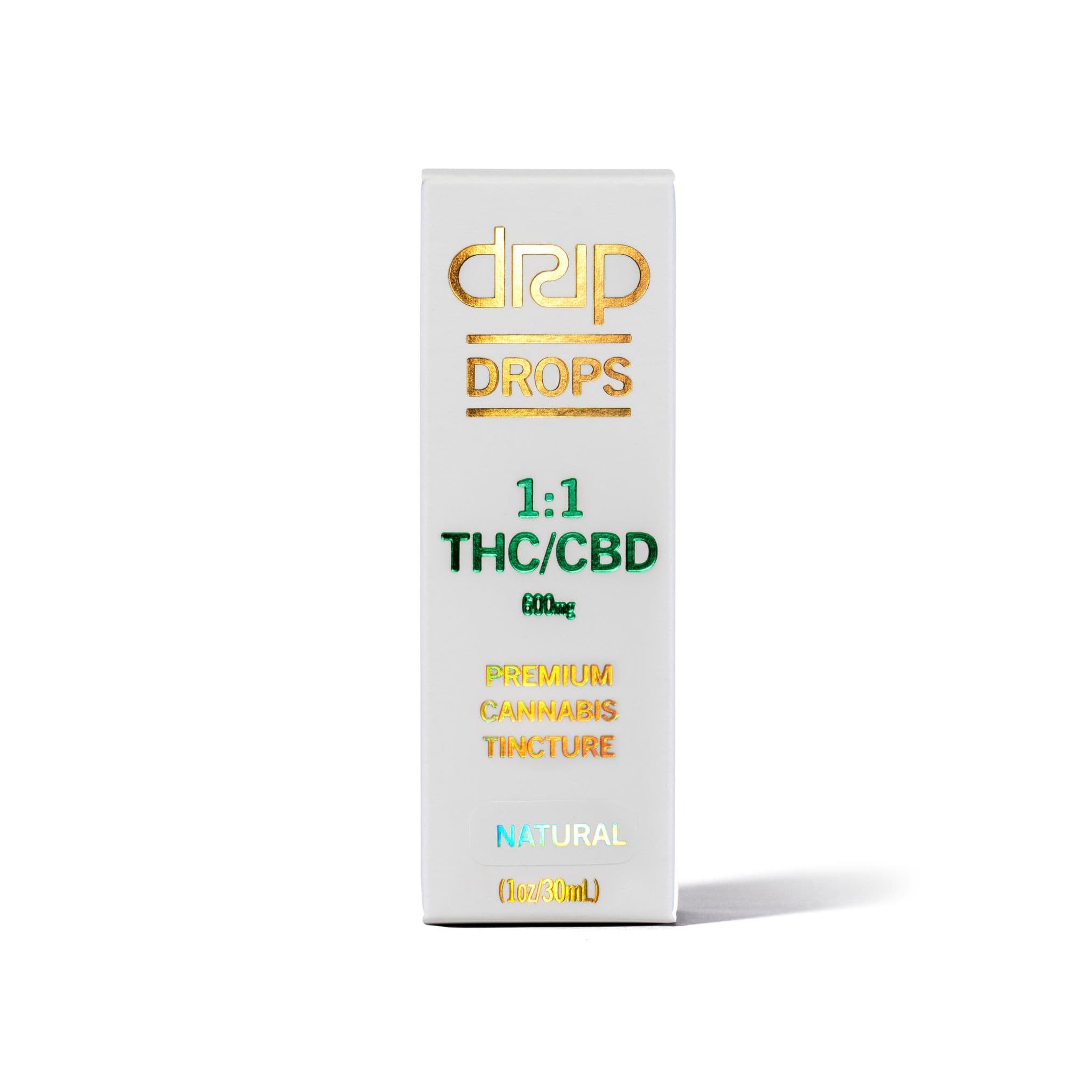 DRIP Cannabis Vanilla Tincture Drops (1:1 THC:CBD) 30mL