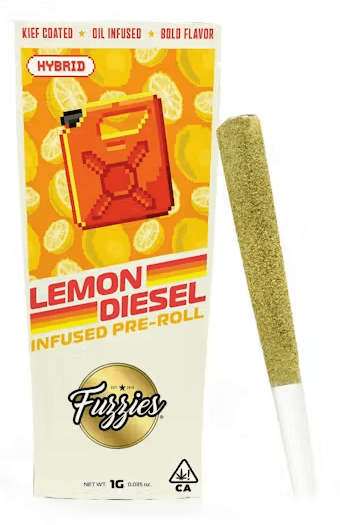 Fuzzies Lemon Diesel | 1g Infused Preroll