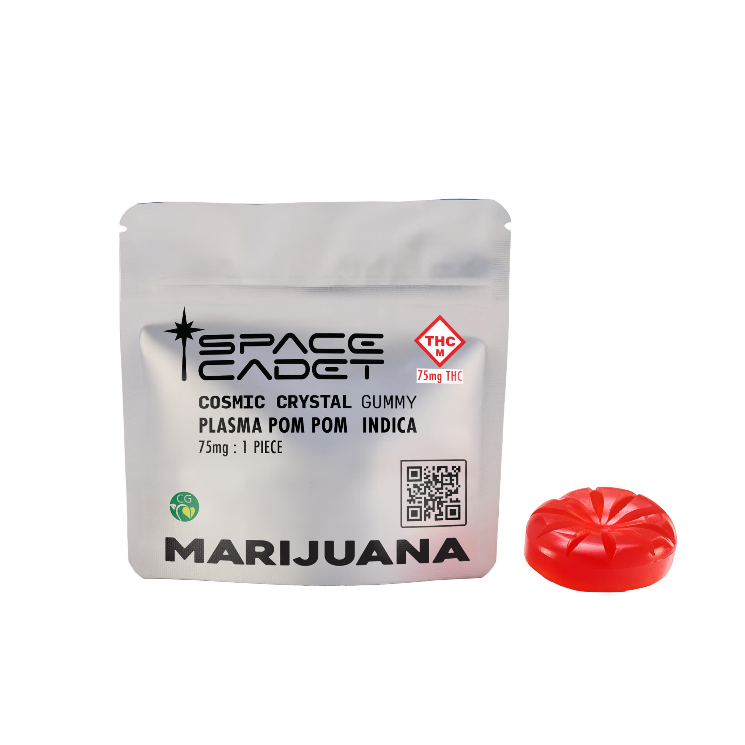 Space Cadet Plasma Pom Pom | Cosmic Crystals Gummy 75mg (1ct)