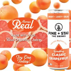 Pine + Star Classic Grapefruit | Infused Beverage | 5mg