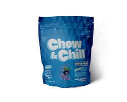 Chew & Chill Chew and Chill | Gummies | Live Resin | Sour Blue Raspberry | 100 mg