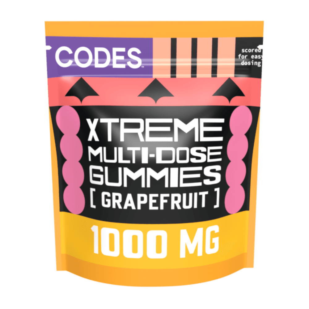 CODES Xtreme Gummies | Grapefruit | 1000mg | 10pk