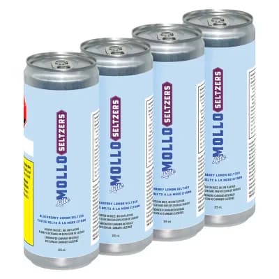 Mollo Lite Blackberry Lemon Seltzer Multipack by Mollo Lite - Blackberry Lemon Seltzer Multipack -4x2.5mg