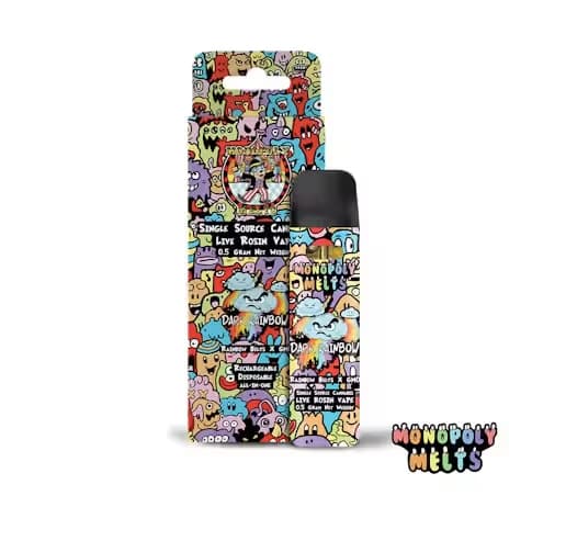 Monopoly Melts Rainbow Push Pop